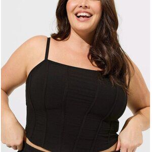 NWT Torrid Challis Corset Crop Top‎